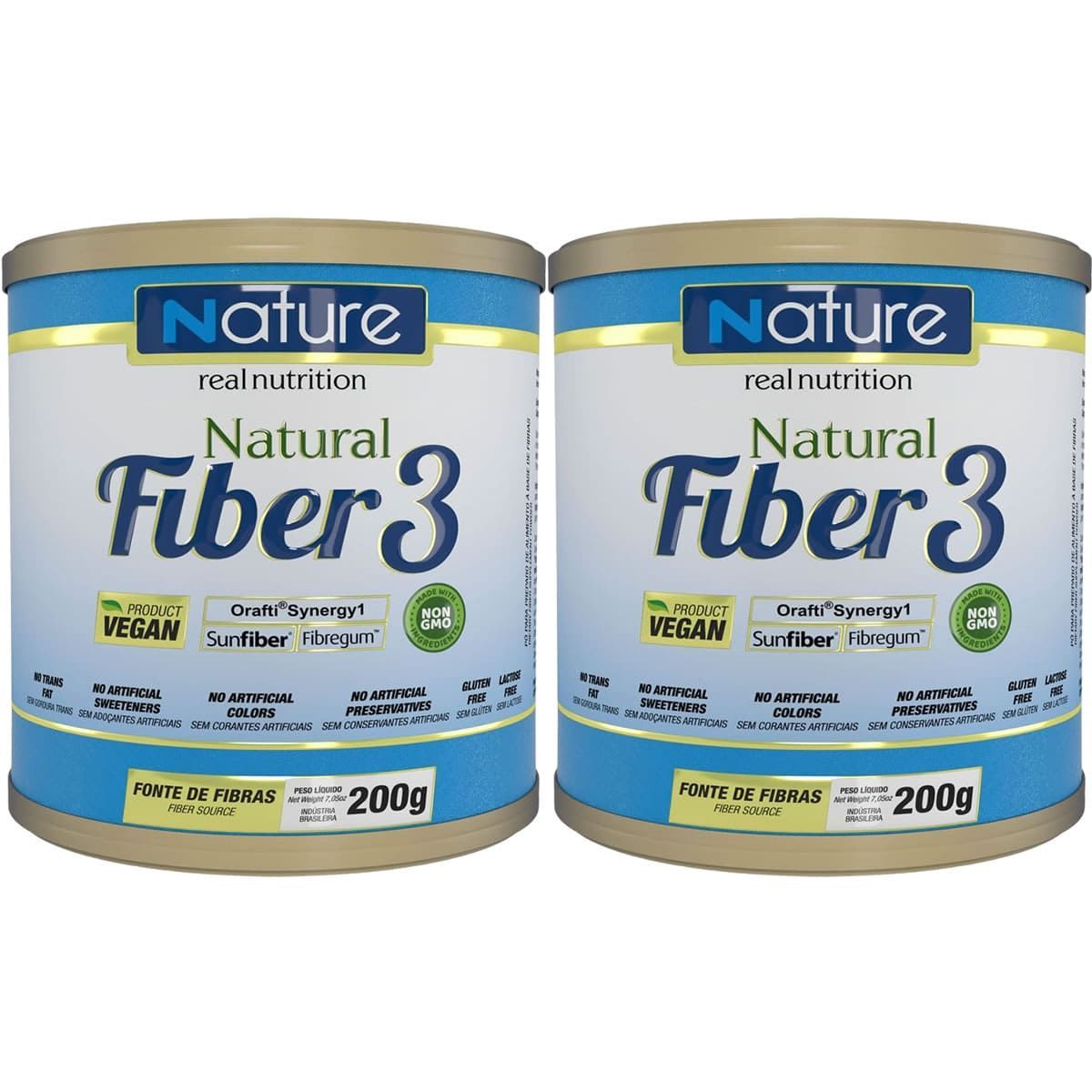 Kit 2X Natural Fiber 3 - 200g - Nutrata