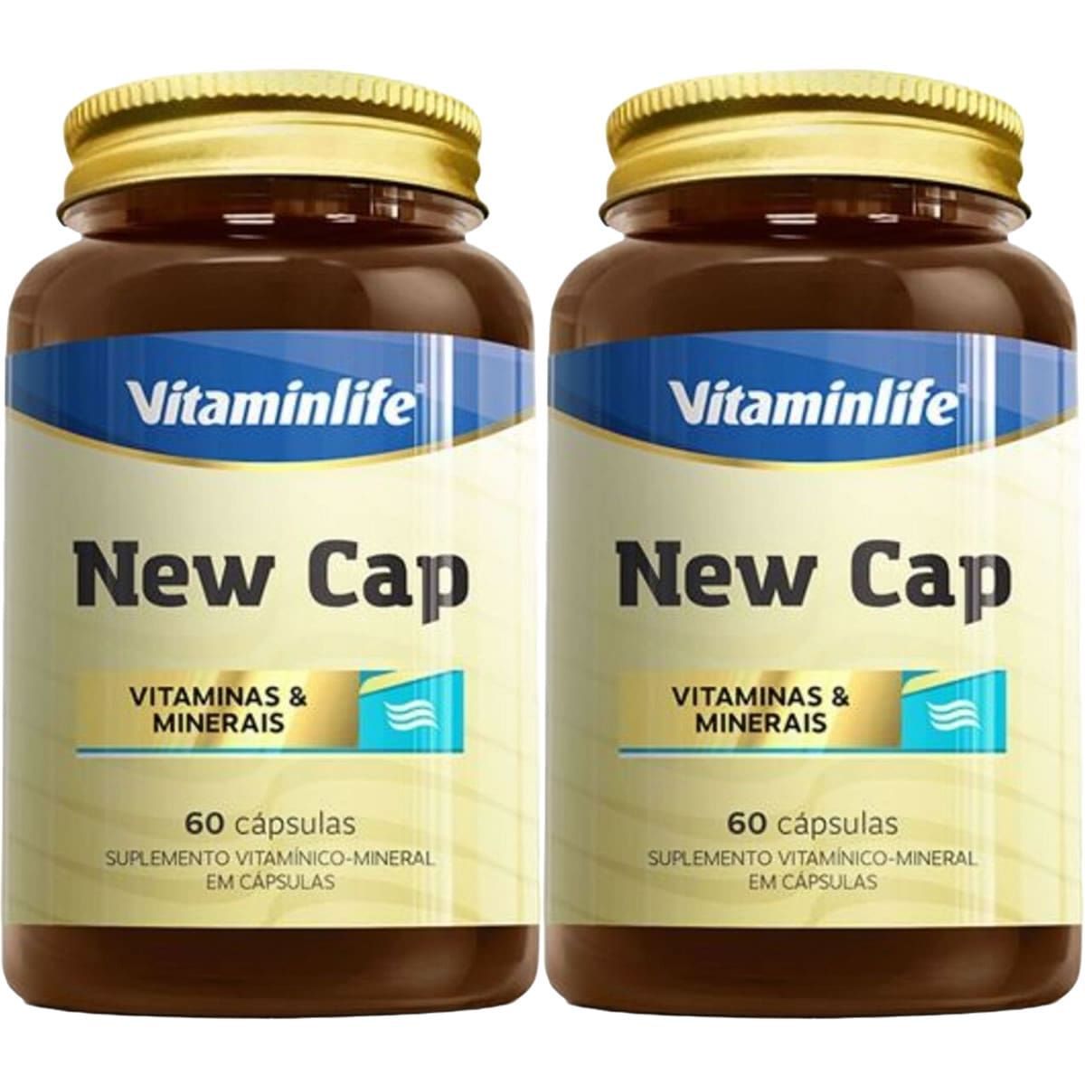 Kit 2X New Cap Hair - 60 Comprimidos - VitaminLife