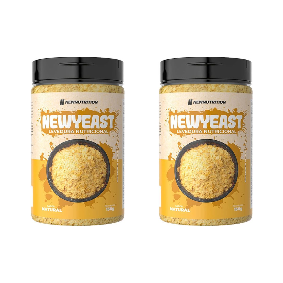 Kit 2X NewYeast Levedura Nutricional - 150g Natural - NewNutrition