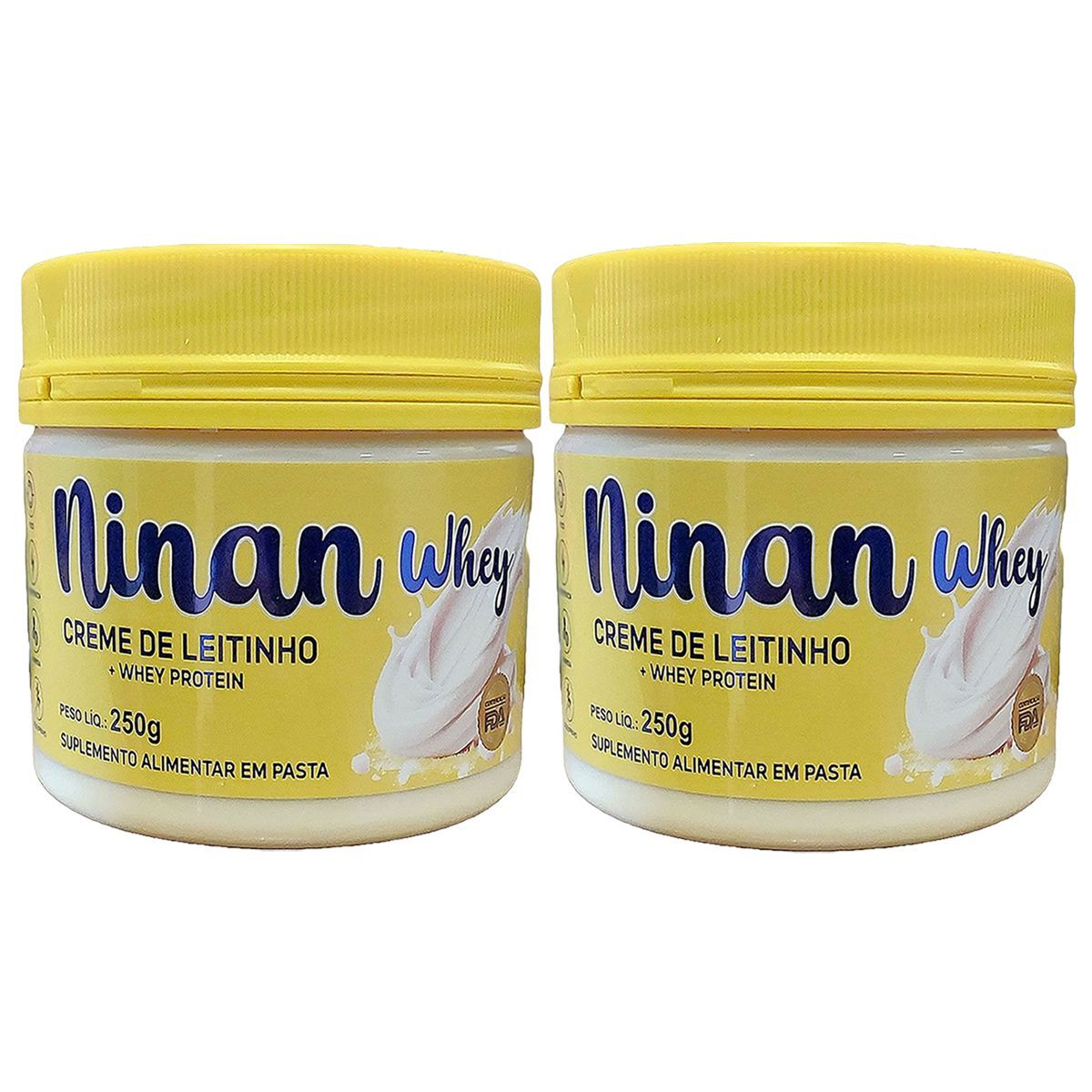 Kit 2X Ninan Whey - 250g Creme de Leitinho - Idn Labz