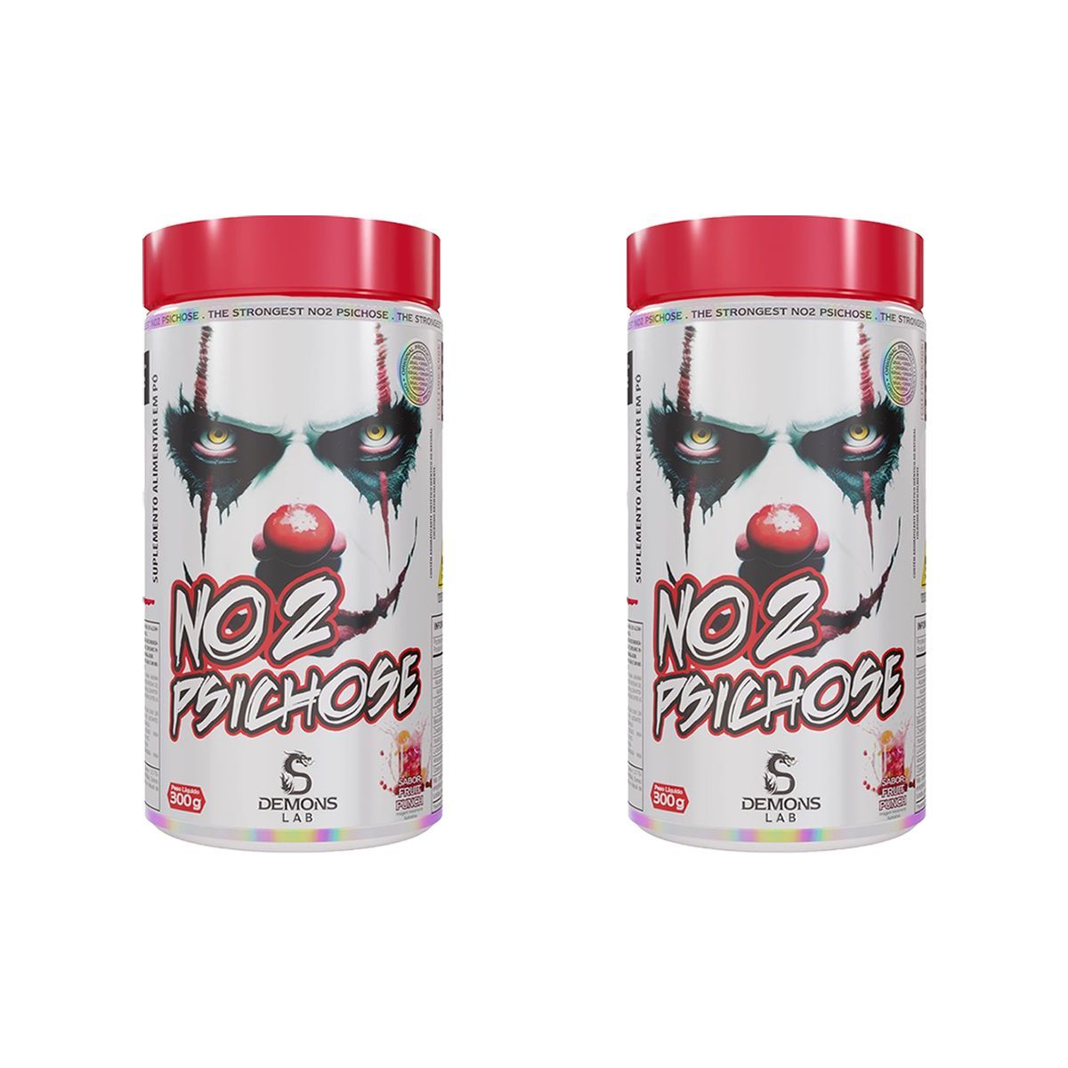 Kit 2X NO2 Psichose - 300g Fruit Punch - Demons Lab
