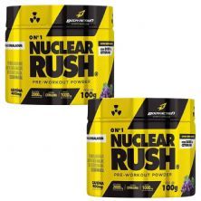 Kit 2X Nuclear Rush Pre Workout Powder - 100g Uva - BodyAction