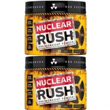 Kit 2X Nuclear Rush Pre Workut Powder - 100g Morango - BodyAction