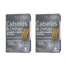 Kit 2X Nuova Cabelos E Unhas - 60 C�psulas - Catarinense Nutri��o