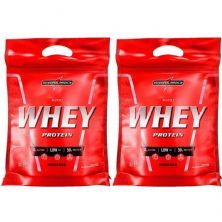 Kit 2X Nutri Whey Protein - 1800g Refil Morango - IntegralM�dica