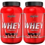 Kit 2X Nutri Whey Protein - 907g Morango - IntegralM�dica