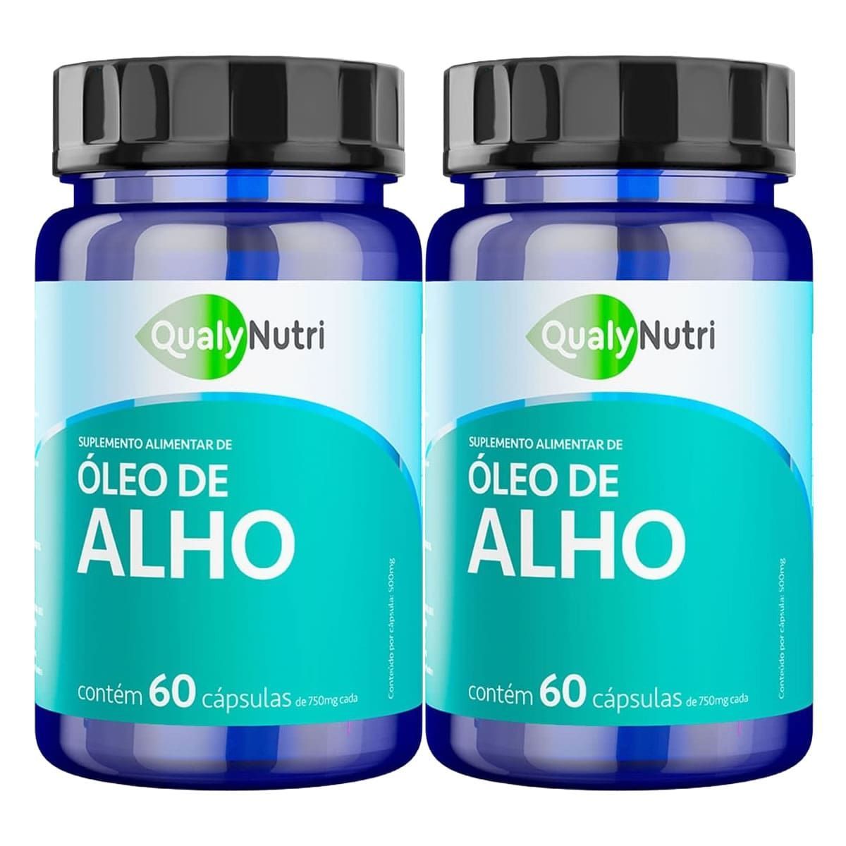 Kit 2X �leo de Alho - 60 C�psulas - QualyNutri