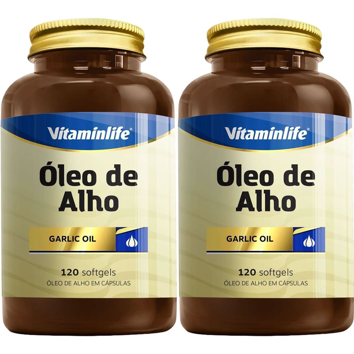 Kit 2X Oleo de Alho Garlic Oil 250mg - Alicina 120 c�psulas - VitaminLife