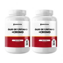 Kit 2X �leo de C�rtamo + Cromo - 120 C�psulas - NewNutrition
