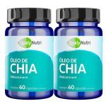 Kit 2X �leo de Chia - 60 C�psulas - QualyNutri