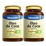 Kit 2X �leo de Coco 1000mg - 60 C�psulas - VitaminLife