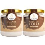 Kit 2X �leo de Coco Extra Virgem de Polpa  - 200ml - Santo �leo