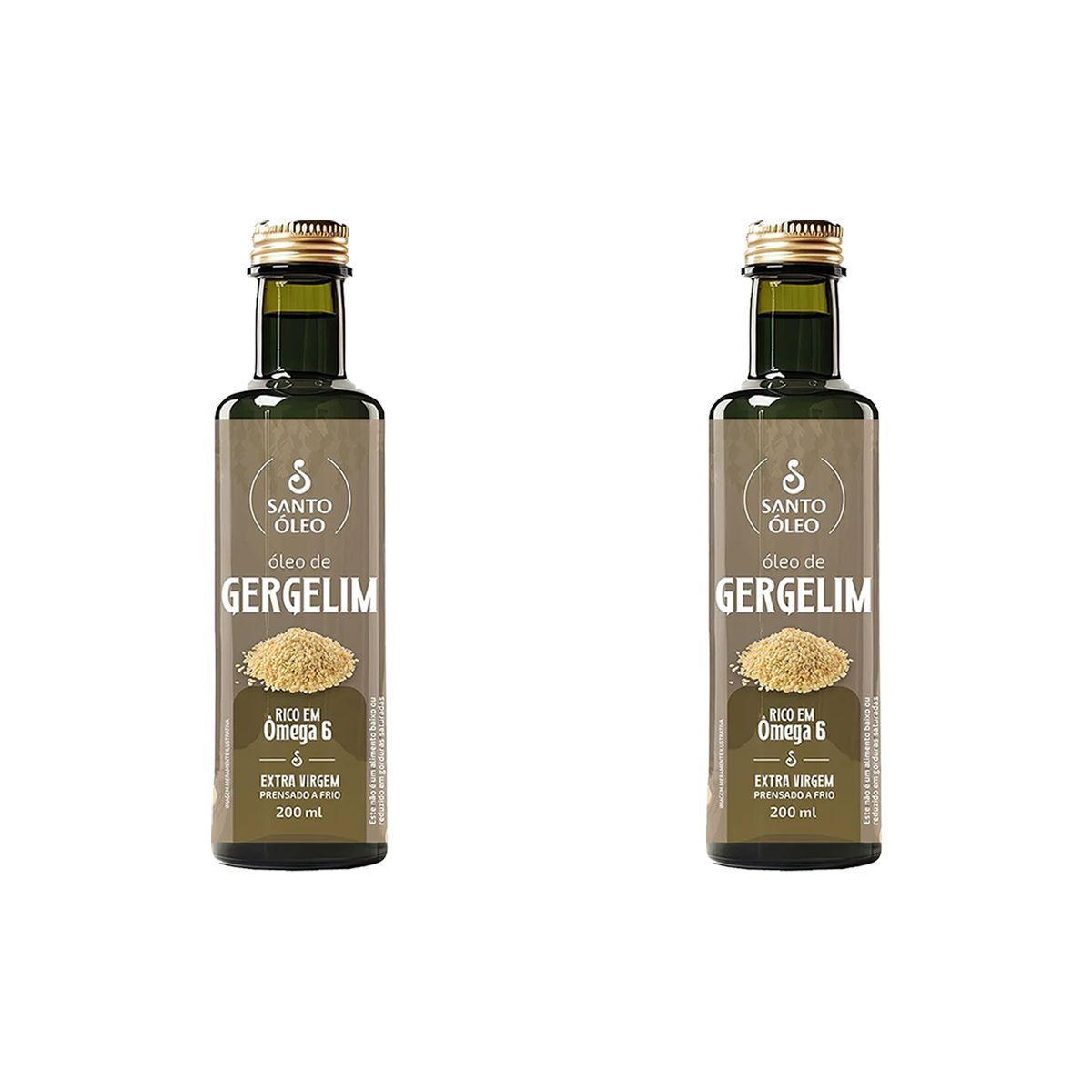 Kit 2X Oleo de Gergelim - 200ml - Santo �leo