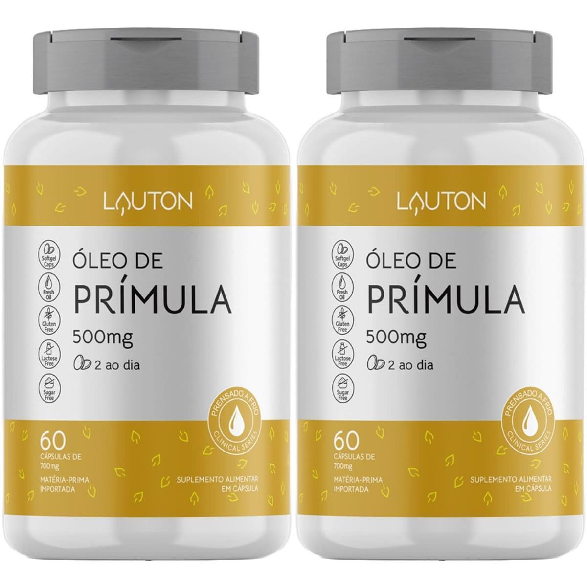 Kit 2X �leo de Pr�mula 500mg - 60 C�psulas - Lauton Nutrition