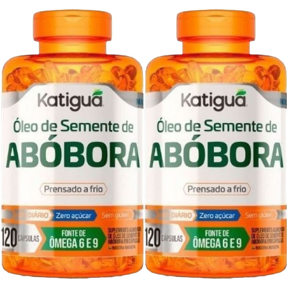 Kit 2X �leo de Semente de Ab�bora - 120 c�psulas - Katigu�