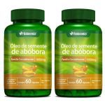 Kit 2X �leo de Semente de Ab�bora - 60 C�psulas - Herbamed