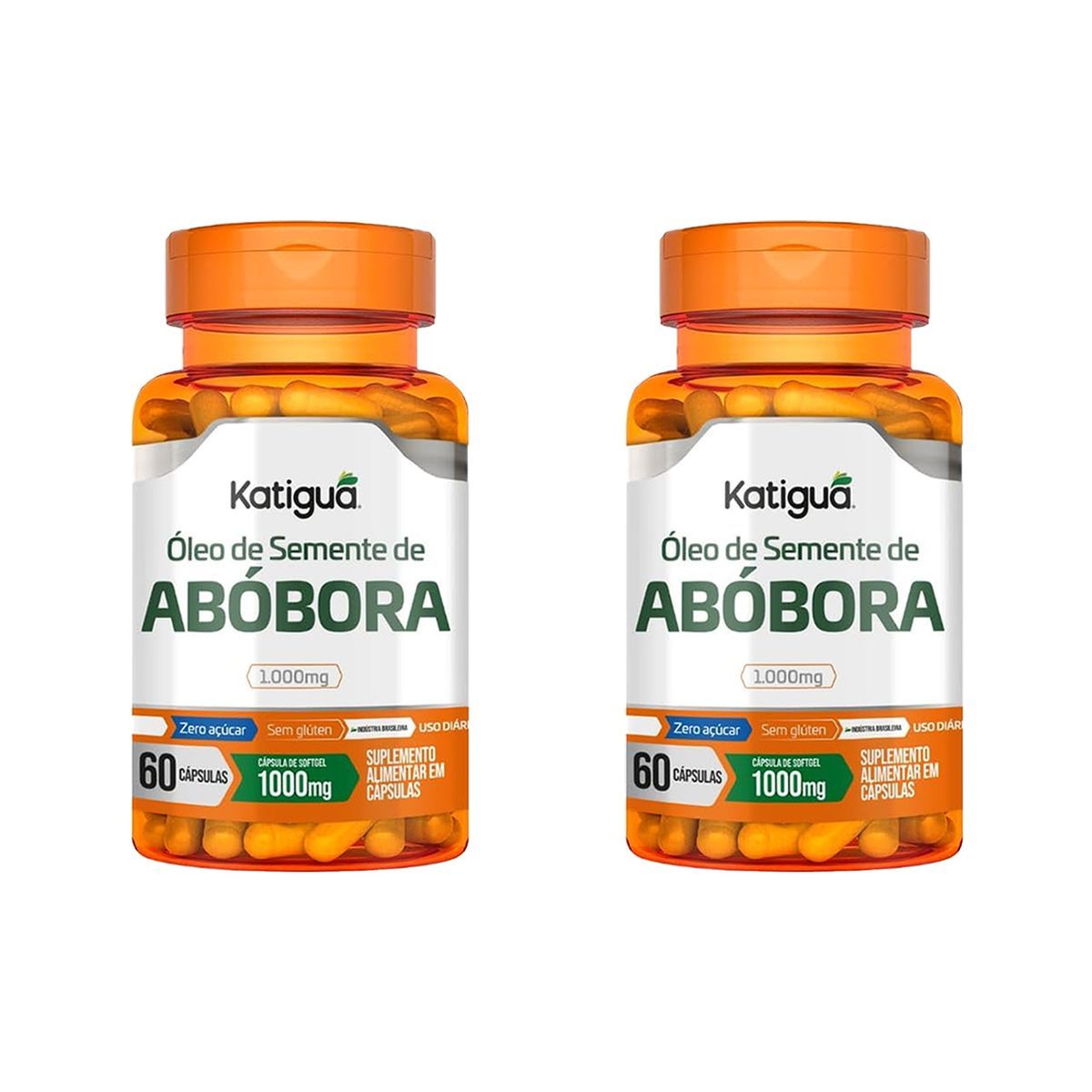 Kit 2X �leo de Semente de Ab�bora - 60 c�psulas - Katigu�