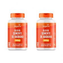 Kit 2X �leo de Semente de Ab�bora - 80 C�psulas - Bigens