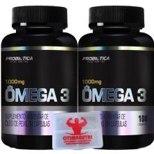 Kit 2x �mega 3 - 100 C�psulas - Nova Formula Pro Health + Porta C�ps - Probi�tica