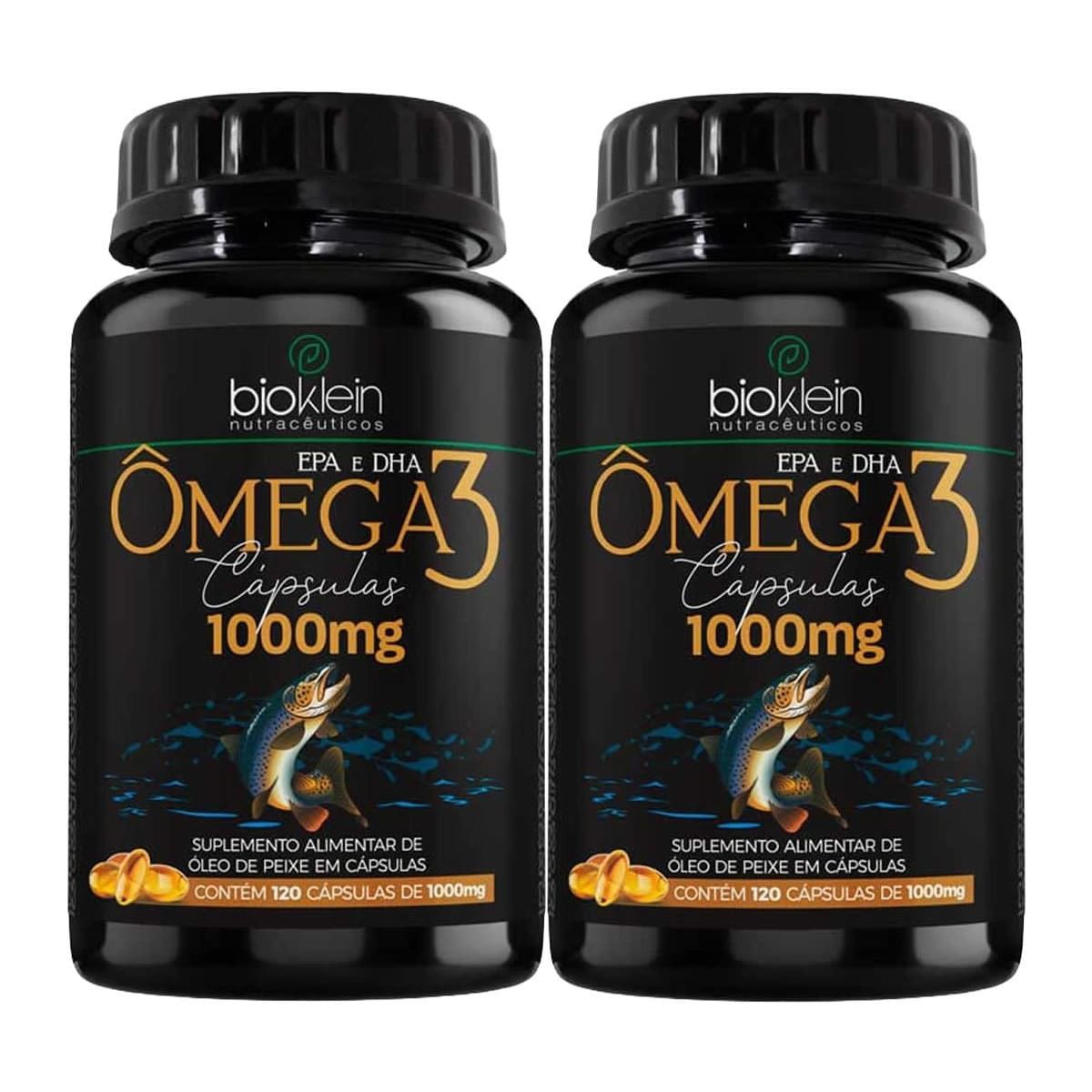 Kit 2X �mega 3 1000mg - 120 C�psulas - Bioklein