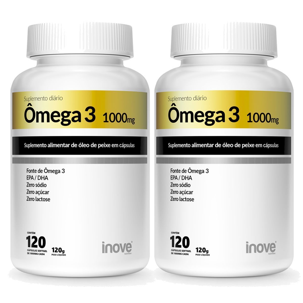 Kit 2X �mega 3 1000mg - 120 C�psulas - Inove Nutrition