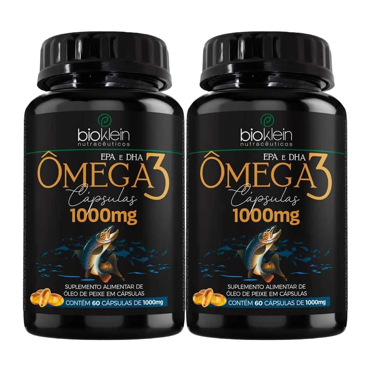 Kit 2X �mega 3 1000mg - 60 C�psulas - Bioklein
