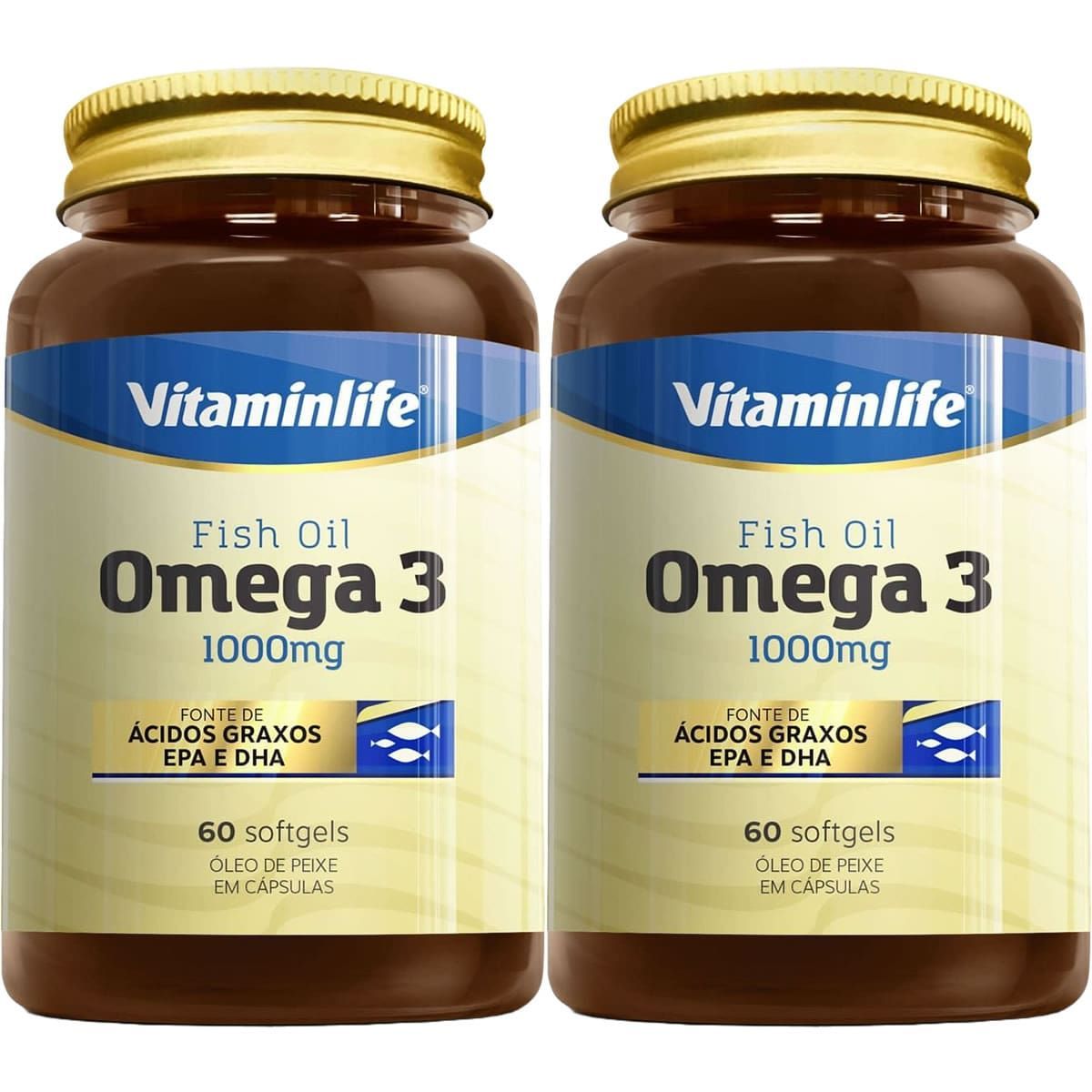 Kit 2X Omega 3 1000mg - 60 C�psulas - VitaminLife