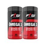 Kit 2X �mega 3 1000mg - 90 c�psulas - FTW