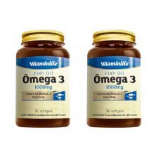 Kit 2X �mega 3 1000mg - 90 C�psulas - VitaminLife