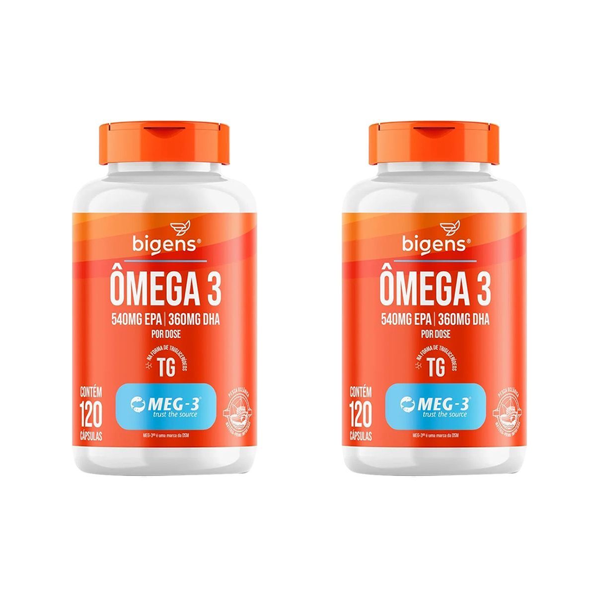 Kit 2X �mega 3 - 120 C�psulas - Bigens