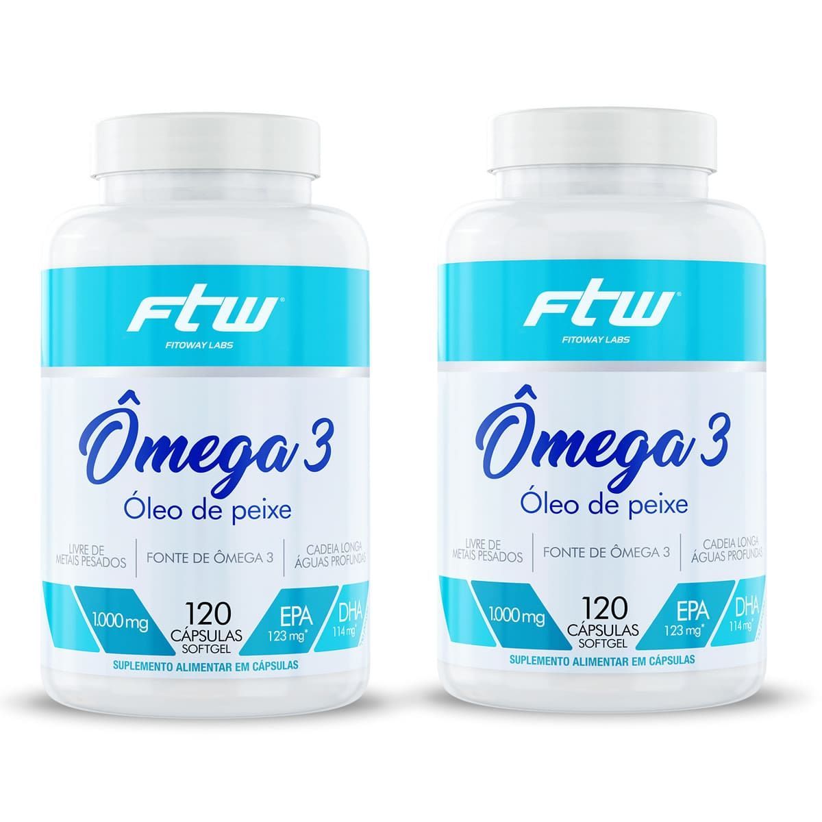 Kit 2X �mega 3 - 120 C�psulas - Fitoway
