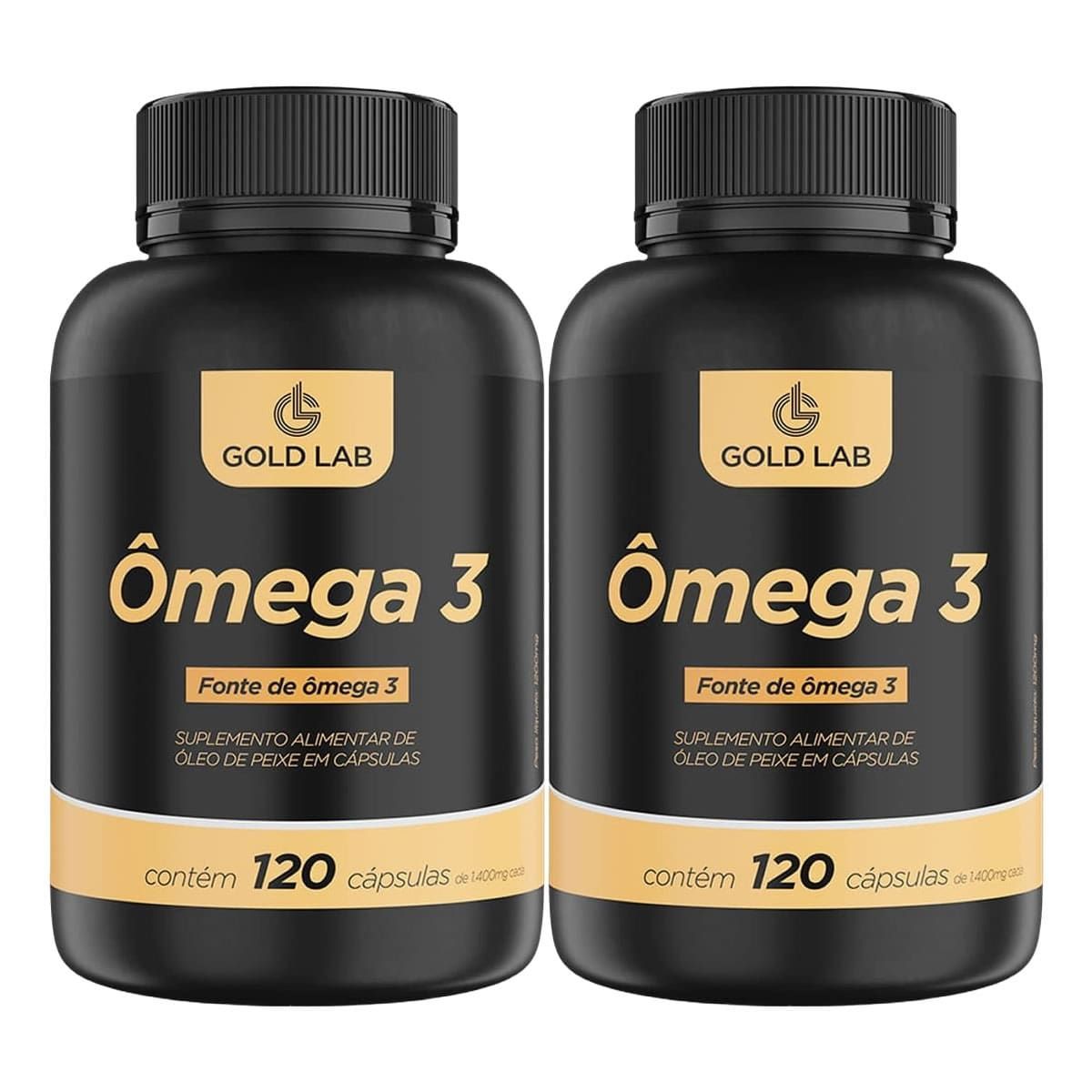 Kit 2X �mega 3 - 120 C�psulas - Gold Lab