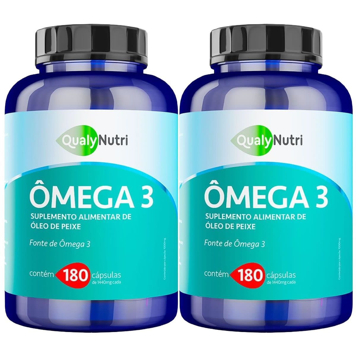 Kit 2X �mega 3 - 180 C�psulas - QualyNutri