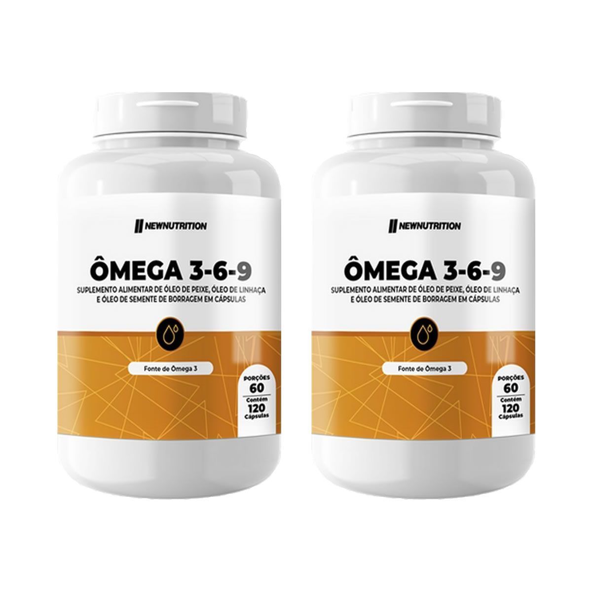 Kit 2X �mega 3 6 9 - 120 C�psulas - NewNutrition
