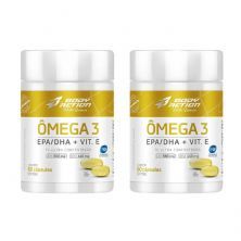 Kit 2X �mega 3 - 60 C�psulas - Body Action