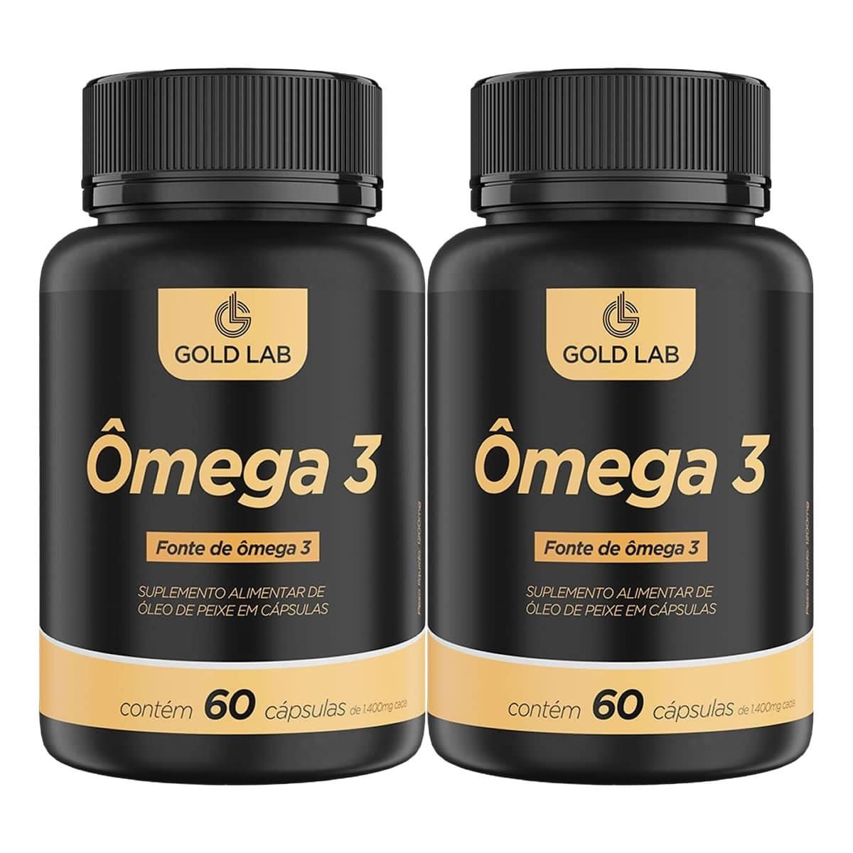 Kit 2X �mega 3 - 60 C�psulas - Gold Lab