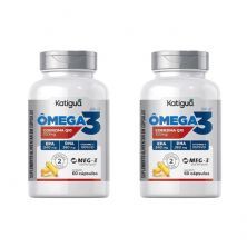 Kit 2X �mega 3 Coenzima Q10 - 60 C�psulas - Katigu�