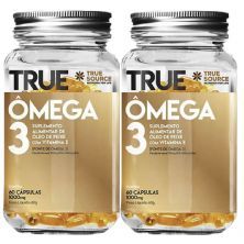 Kit 2X �mega 3  com Vitamina E - 60 C�psulas - True Source