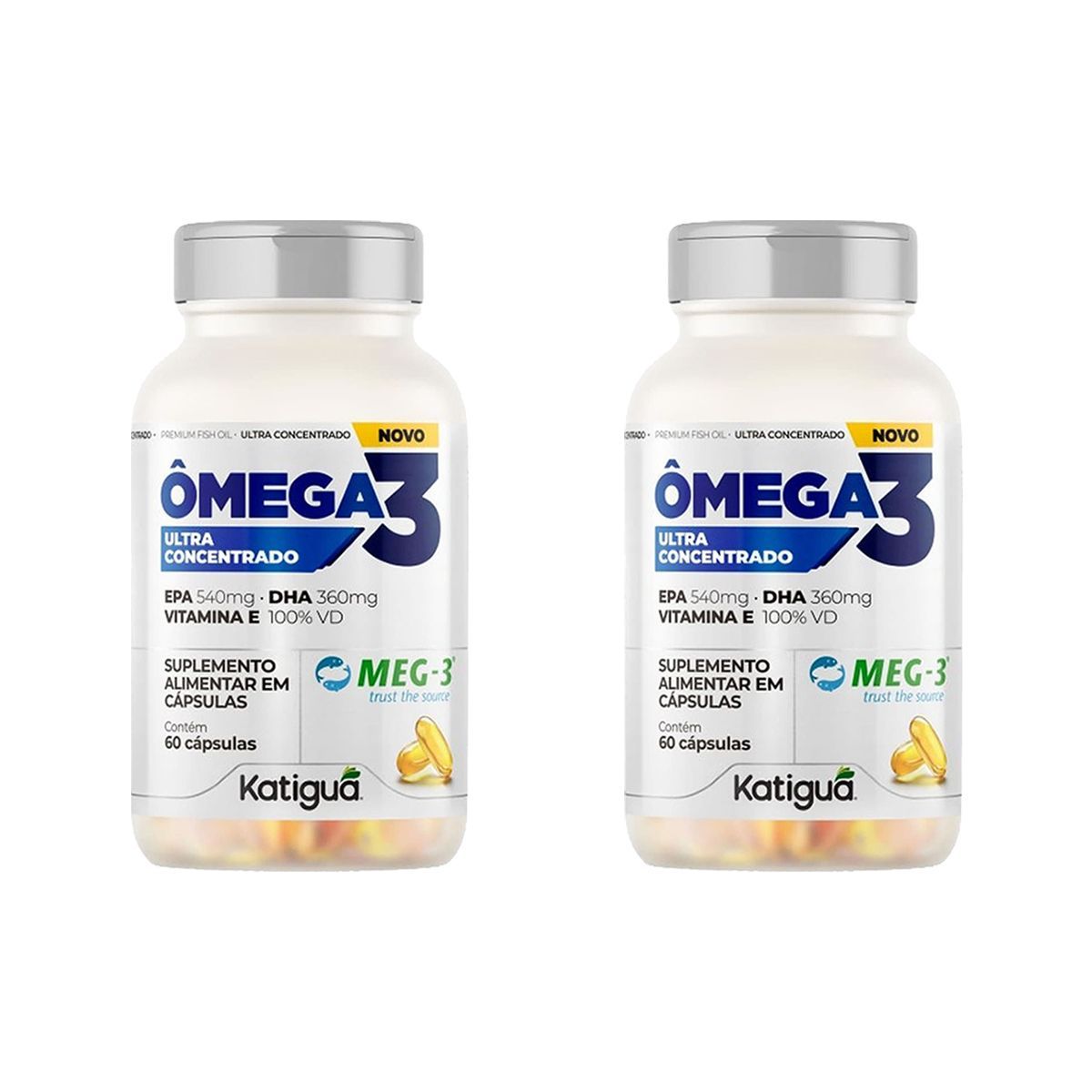Kit 2X �mega 3 Concentrado - 60 C�psulas - Katigu�