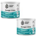 Kit 2X �mega 3 DHA Vegano - 120 C�psulas - Ocean Drop