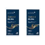 Kit 2X Omega 3 EPA DHA Nova Composi��o - 120 C�psulas - Puravida