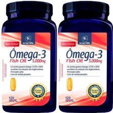 Kit 2X �mega-3 Fish Oil 5000mg - 120 C�psula - Naturelab