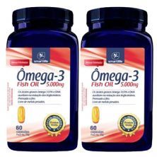 Kit 2X �mega-3 Fish Oil 5000mg - 60 C�psula - Naturelab