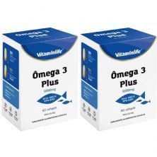 Kit 2X �mega 3 Plus 1000mg - 60 Softgels - VitaminLife