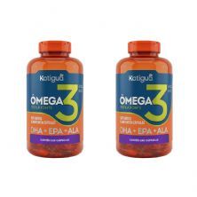 Kit 2X �mega 3 Tripla Fonte - 240 C�psulas - Katigu�
