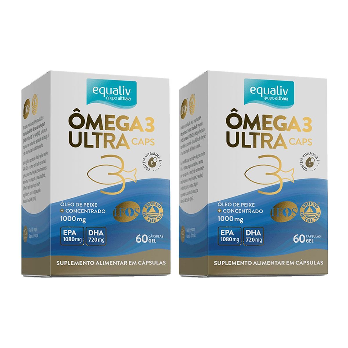 Kit 2X �mega 3 Ultra - 120 C�psulas - Equaliv