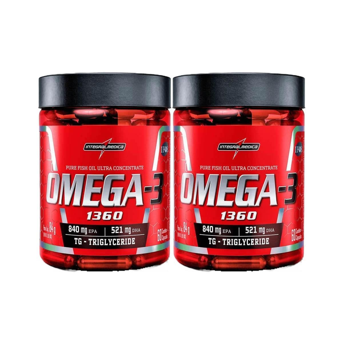 Kit 2X Omega 3 Ultra Concentrado - 60 C�psulas - IntegralM�dica