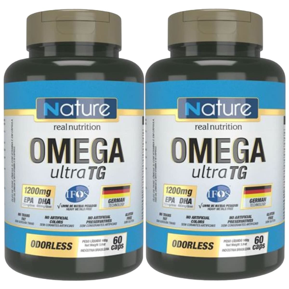 Kit 2X �mega 3 Ultra TG 1200mg - 60 C�psulas - Nature