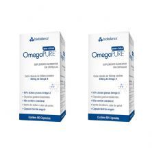 Kit 2X Omegapure �mega-3 EPA/DHA - 60 C�psulas 500mg - Biobalance