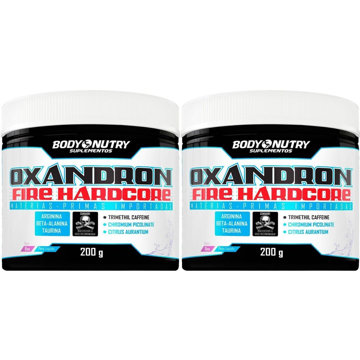 Kit 2X Oxandron Fire Hardcore - 200g Uva - BodyNutry